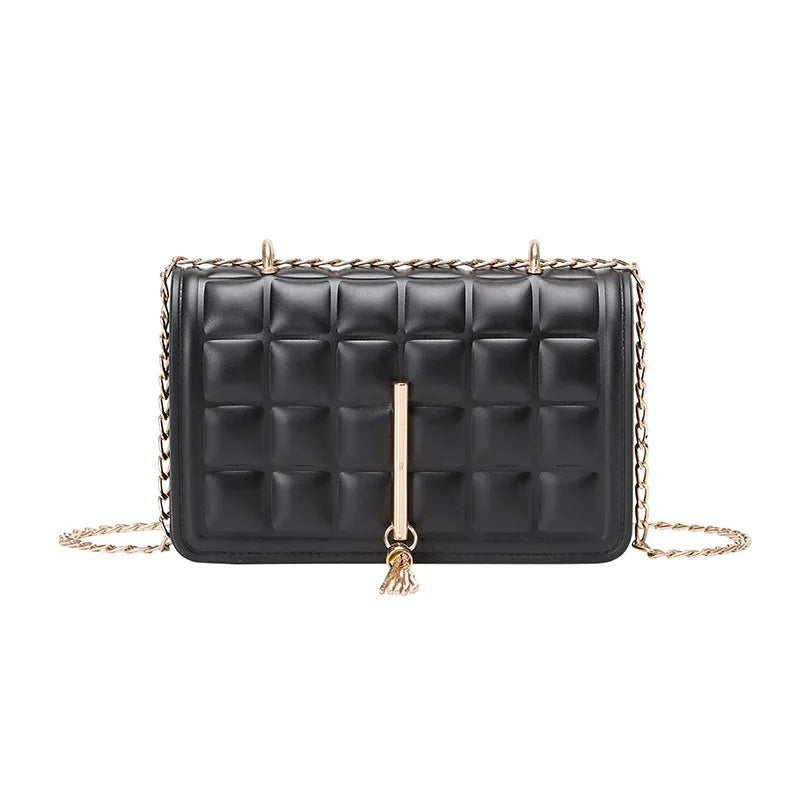 Ladies Square Jelly Shoulder Bag PVC Messenger Handbag