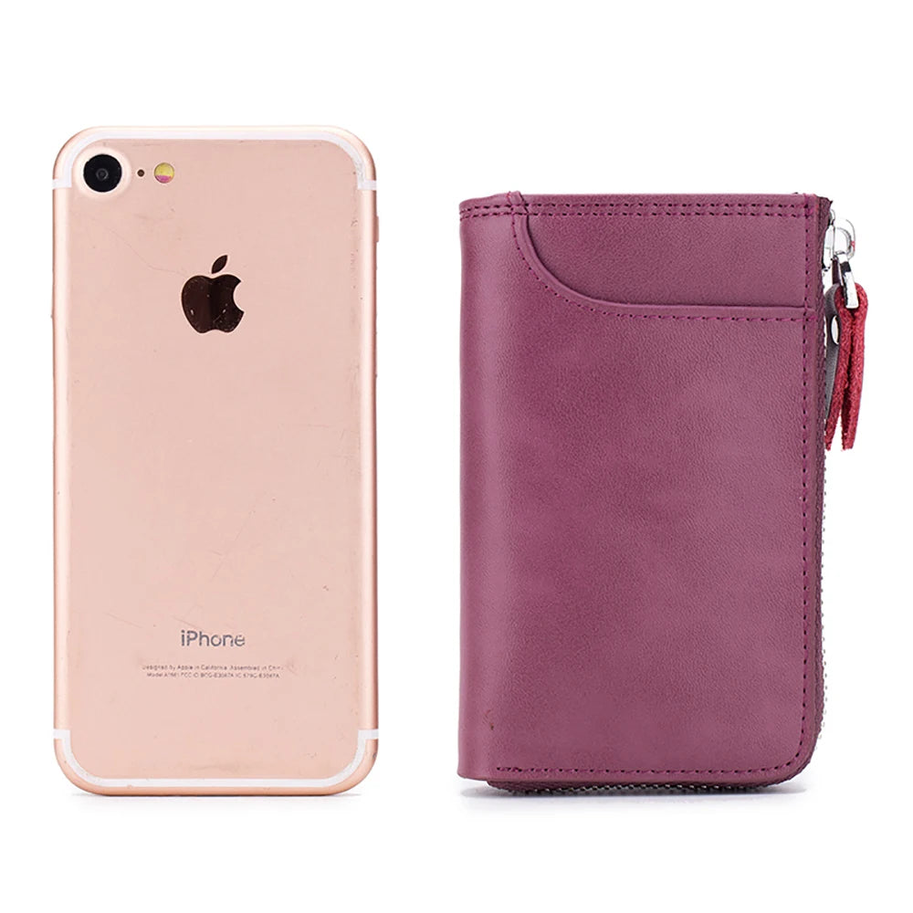 Premium Leather Women Minimalist Key Holder Case Keychains