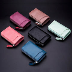 Premium Leather Women Minimalist Key Holder Case Keychains