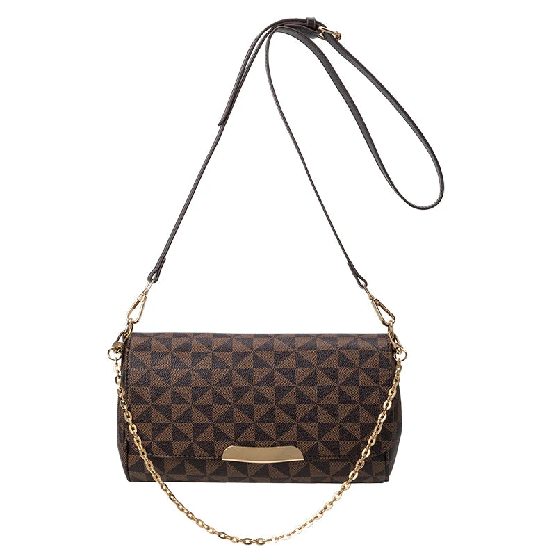 Women Leather Crossbody Handbag Fashion Messenger Clutch Shoulder Bag