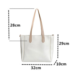Large Capacity Bucket Handbags PU Leather Women's Totes Shopping Bag