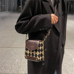 Retro PU Leather Crossbody Bag for Women Girls