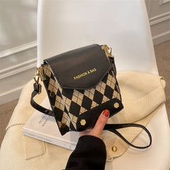 Retro PU Leather Crossbody Bag for Women Girls