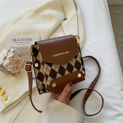 Retro PU Leather Crossbody Bag for Women Girls