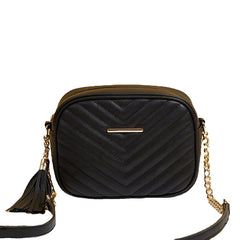 Quilted Shoulder Crossbody Bags Tassel Messenger Bags Small Chain Handbags