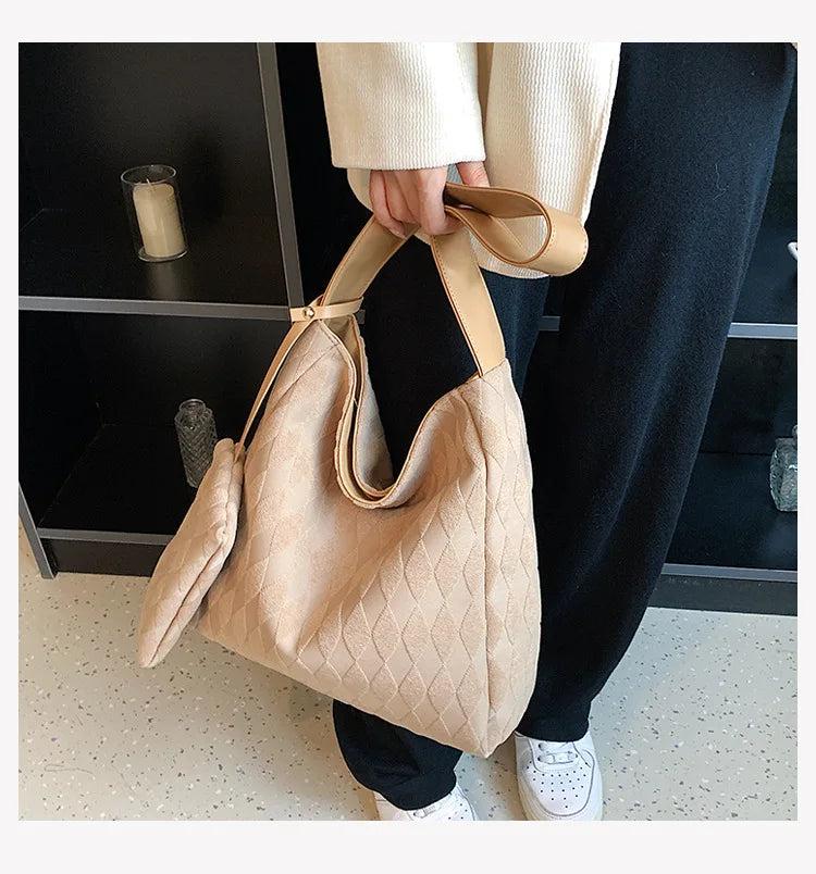 Canvas Women's Shoulder Bag Crossbody Bag Large Handbag