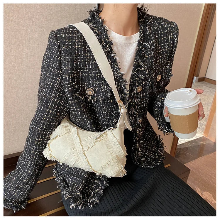 Canvas Women's Small Shoulder Bag Handbag Crossbody Bag
