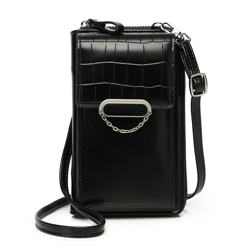Chain Small Shoulder Bags For Women PU Leather Ladies Crossbody Messenger Purse