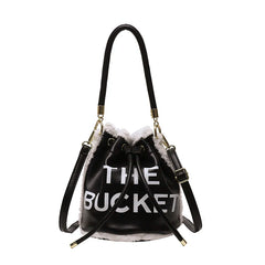 Christmas Lambs Wool Crossbody Messenger Bag for Women