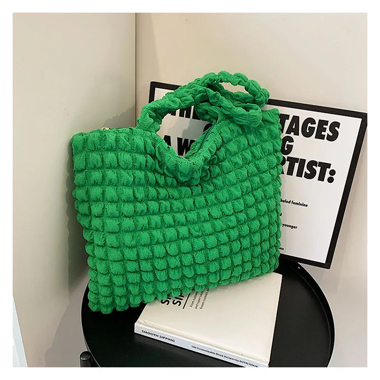 Cotton Women's Shoulder Bag Crossbody Bag Large Flap Handbag