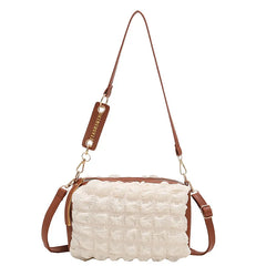 Cotton Women's Shoulder Bag Small Square Crossbody Bag