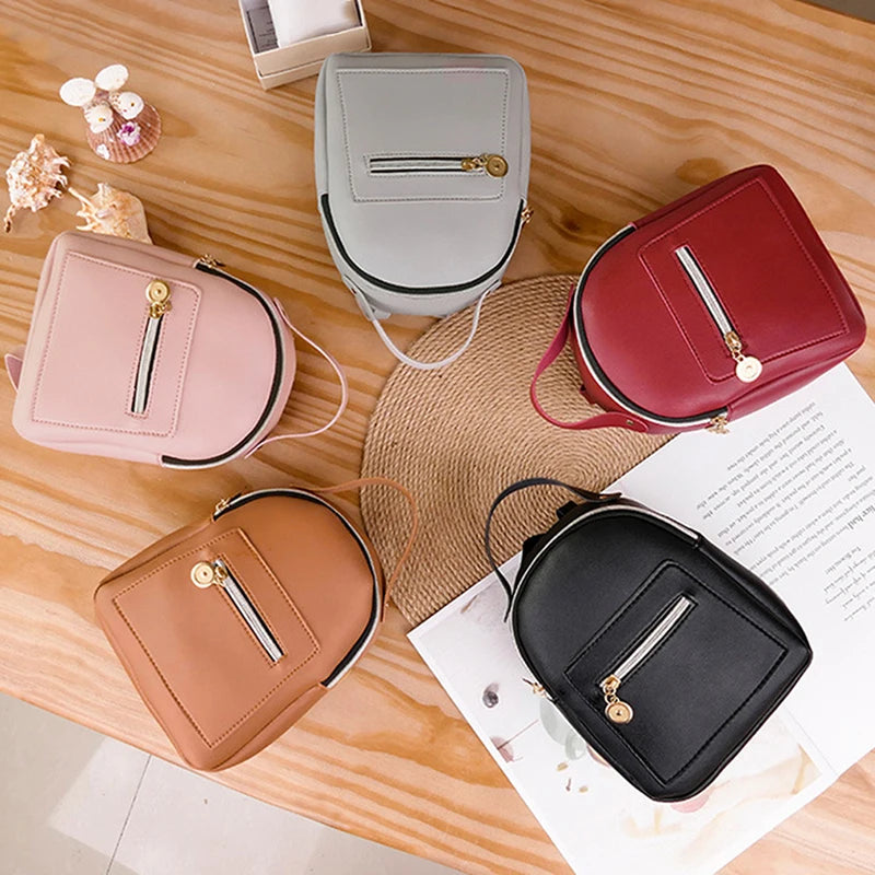 Women Mini Soft Touch Multi-Function Backpack Small Female Ladies