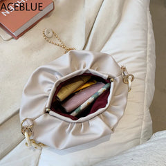 Women's Golden Chain Small Crossbody Bag Travel Shoulder Handbags