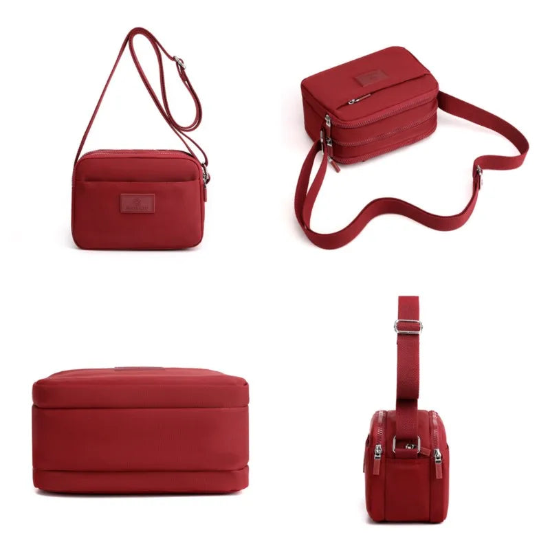 Women's Nylon Crossbody Bag Winter Shoulder Handbags High Messenger Purse Totes