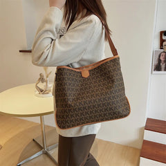 Floral Print Women's Shoulder Bag Handbag Large Square Crossbody Bag