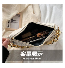 Floral Quilted Shoulder Bag Chain Crossbody Handbag
