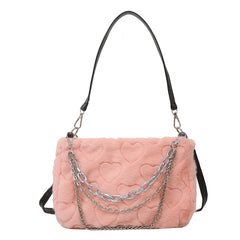 Women's Chain Crossbody Bag Flap Handbag
