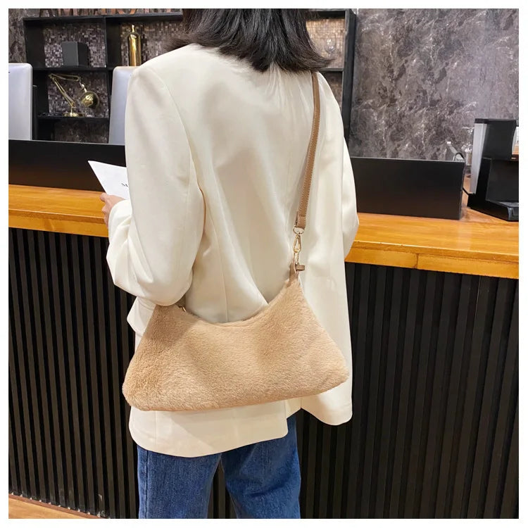 Half Moon Crossbody Bag for Women, Shoulder Handbag