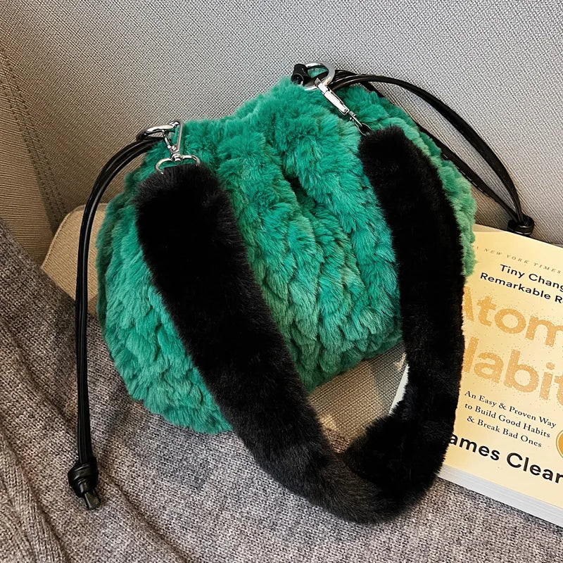 Fur Women's Shoulder Bag Crossbody Bag Hobos Handbag
