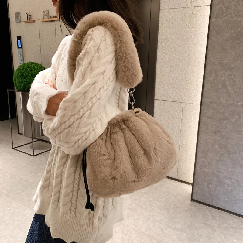 Fur Women's Shoulder Bag Crossbody Bag Hobos Handbag