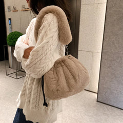 Fur Women's Shoulder Bag Crossbody Bag Hobos Handbag