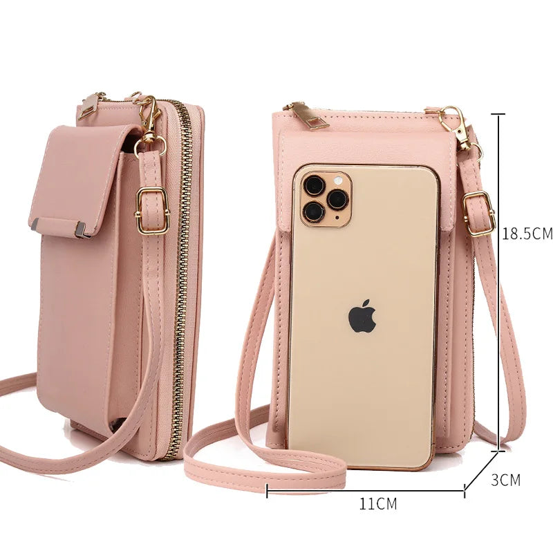 Small Crossbody Bag Women's Pu Leather Shoulder Purses Ladies Phone Clutches
