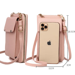 Small Crossbody Bag Women's Pu Leather Shoulder Purses Ladies Phone Clutches