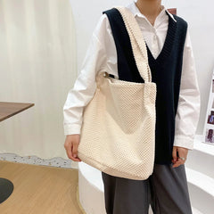 Knitting Women's Shoulder Bag Crossbody Bag Bucket Handbag