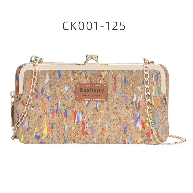 Wood Grain Handbag Women Shoulder Messenger Bag Crossbody Bag