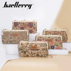 Wood Grain Handbag Women Shoulder Messenger Bag Crossbody Bag