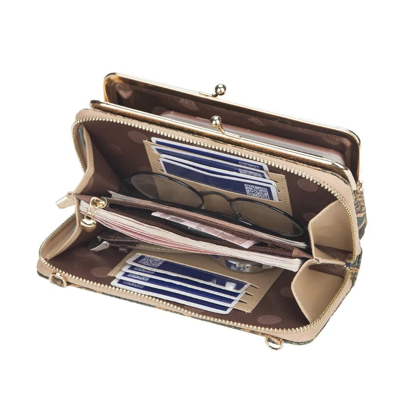 Wood Grain Handbag Women Shoulder Messenger Bag Crossbody Bag