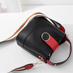 Single Shoulder Bags PU Leather Large Capacity Ladies Bucket Bags