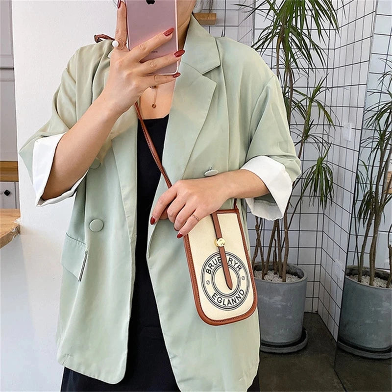 Mini Canvas Mobile Phone Bag Ladies Small Bag All-match Female Bag