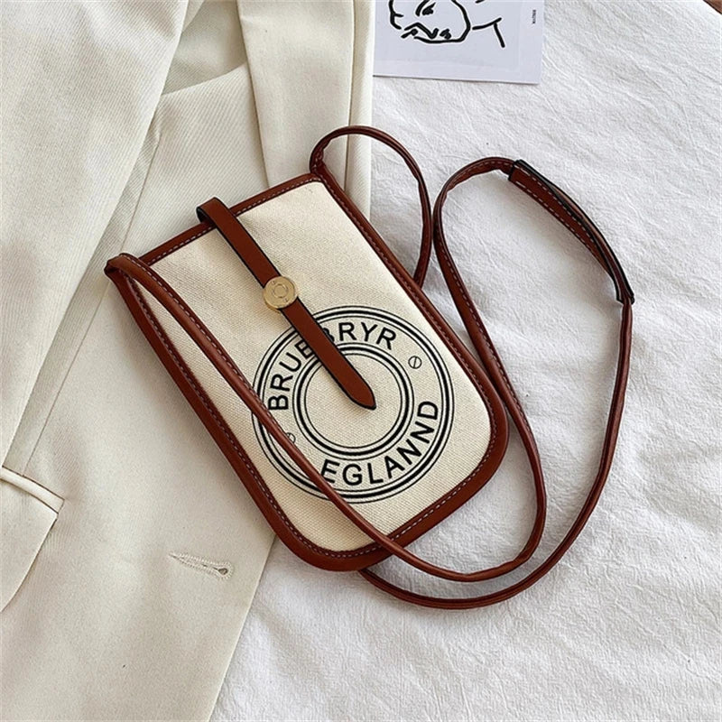 Mini Canvas Mobile Phone Bag Ladies Small Bag All-match Female Bag