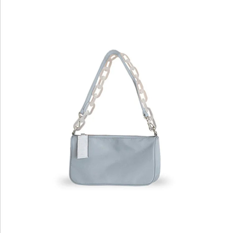 Nylon Women's Chain Crossbody Bag Flap Handbag