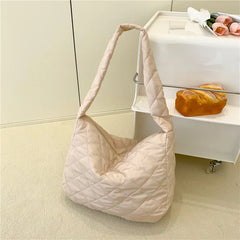 Nylon Women's Shoulder Bag Crossbody Handbag Large Flap