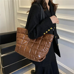 Nylon Women's Shoulder Bag Large Square Crossbody Bag