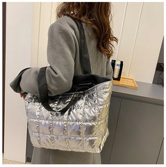 Nylon Women's Shoulder Bag Large Square Crossbody Bag