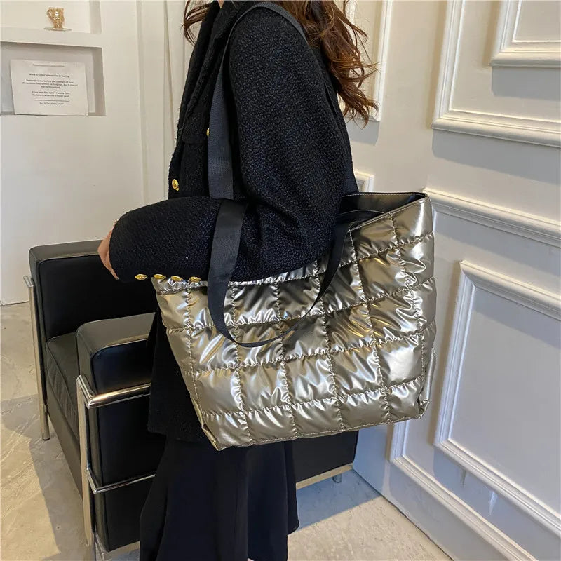 Nylon Women's Shoulder Bag Large Square Crossbody Bag
