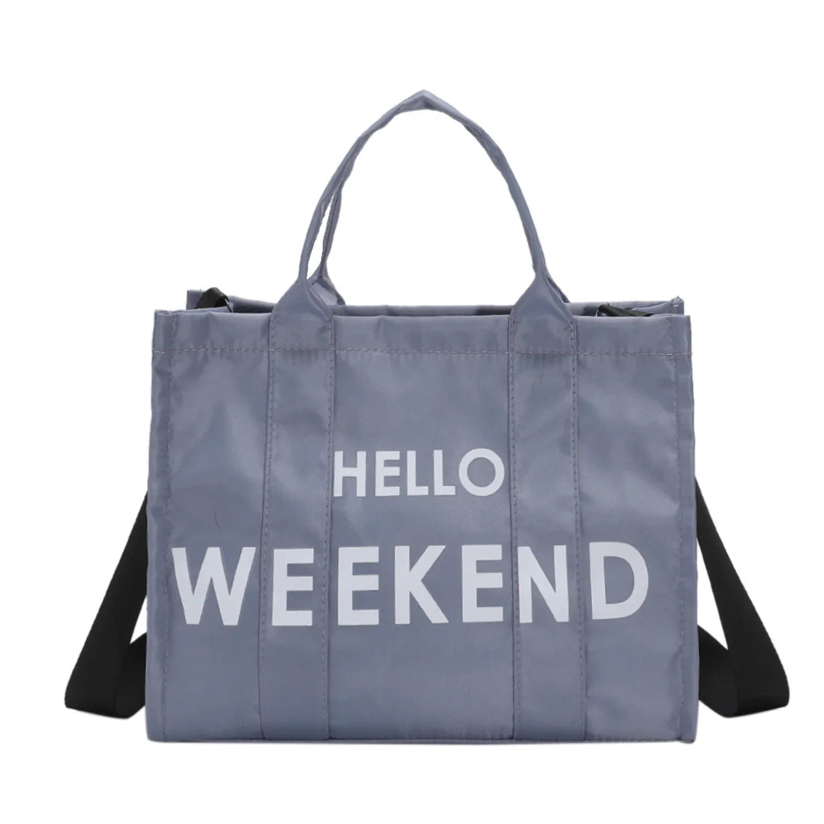 Oxford Women's Shoulder Bag Letter Printed Crossbody Bag Large Flap Handbag