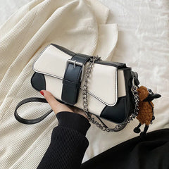 PU Leather Crossbody Shoulder Bag Chain Handbag