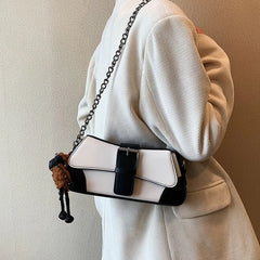 PU Leather Crossbody Shoulder Bag Chain Handbag
