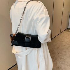 PU Leather Crossbody Shoulder Bag Chain Handbag