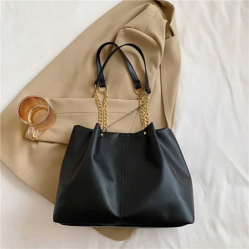 PU Leather Women's Shoulder Bag Chain Crossbody Bag Handbag