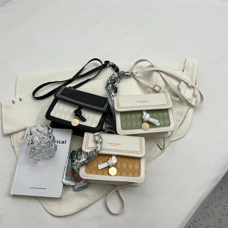 PU Women's Shoulder Bag Lock Crossbody Handbag