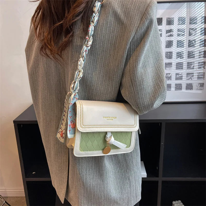 PU Women's Shoulder Bag Lock Crossbody Handbag