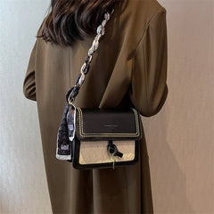 PU Women's Shoulder Bag Lock Crossbody Handbag