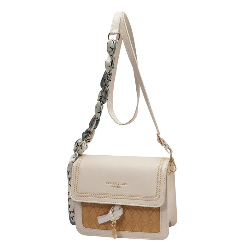 PU Women's Shoulder Bag Lock Crossbody Handbag