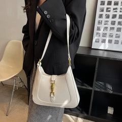 Women's Shoulder Bag Lock Crossbody Bag