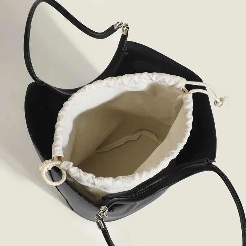 PU Leather Women's Shoulder Bag Crossbody Bucket Handbag